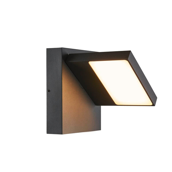 Abridor vegglampe utendørs 12W 3000/4000 kelvin IP55-Utebelysning vegg opp og ned-Slv-Antrasitt-slv-1002989-Lightup.no