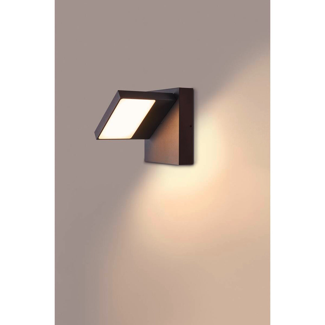 Abridor vegglampe utendørs 12W 3000/4000 kelvin IP55-Utebelysning vegg opp og ned-Slv-Antrasitt-slv-1002989-Lightup.no
