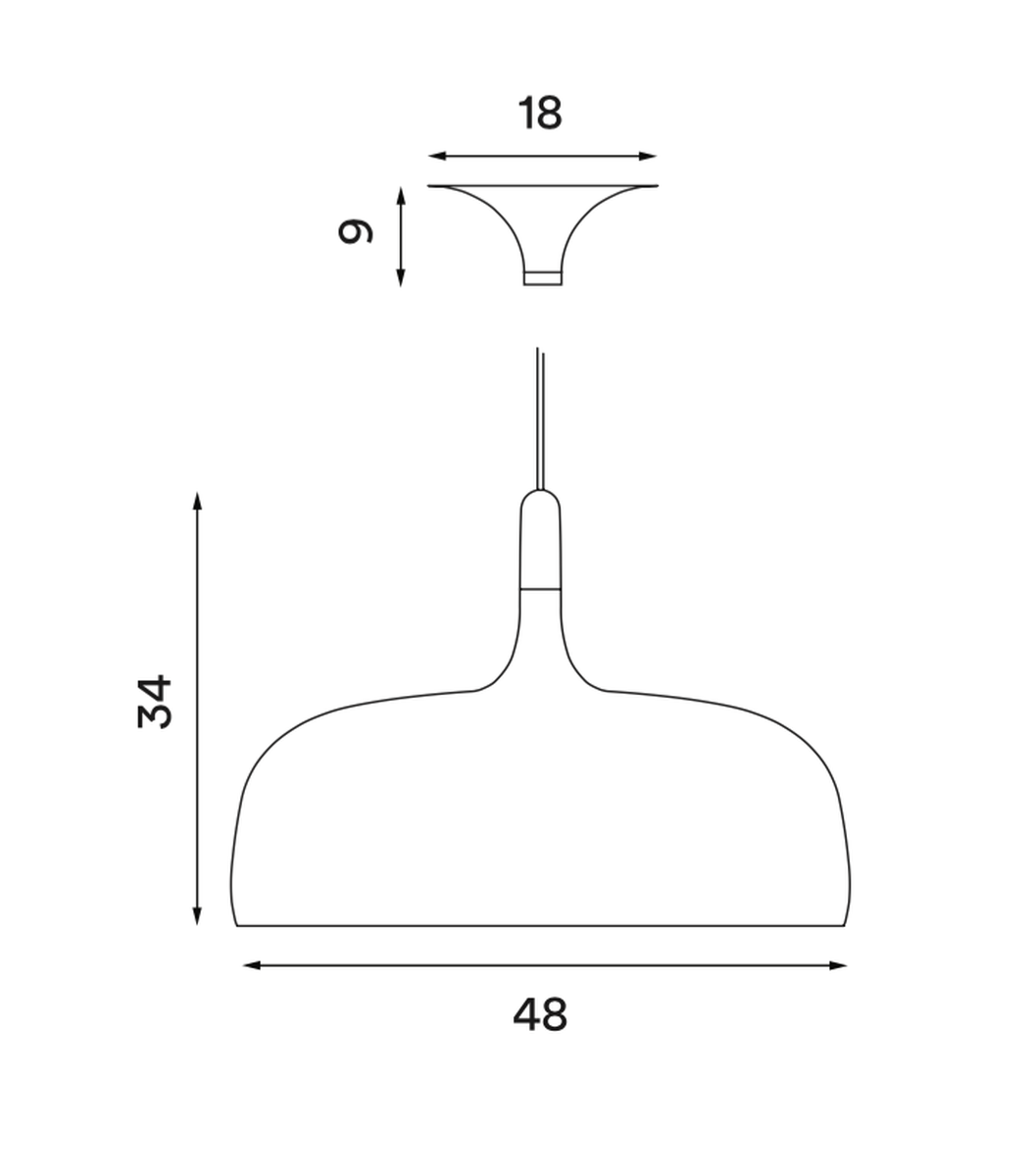 Acorn takpendel-Takpendler-Northern-Hvit-NOn__543-Lightup.no