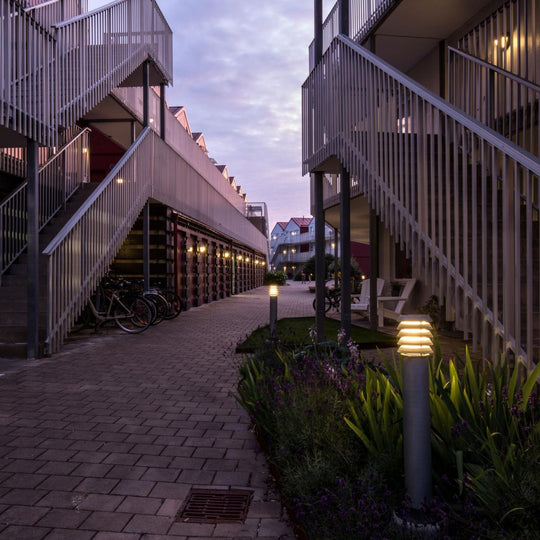 Alta 1475 E27 12W LED-Utebelysning pullert-Norlys-Galvanisert stål-3185430-Lightup.no