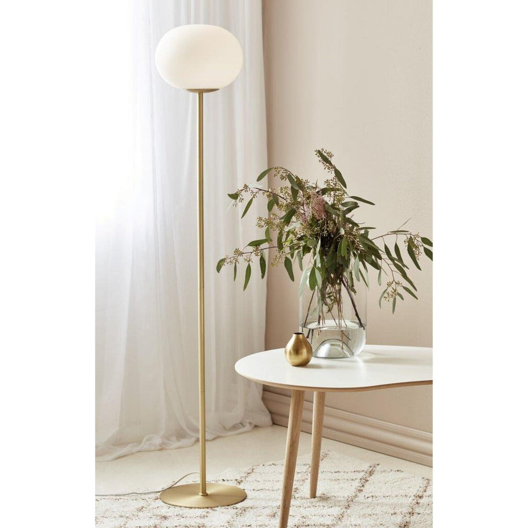 Alton gulvlampe-Gulvlamper-Nordlux-Messing / Hvit-2010514001-Lightup.no