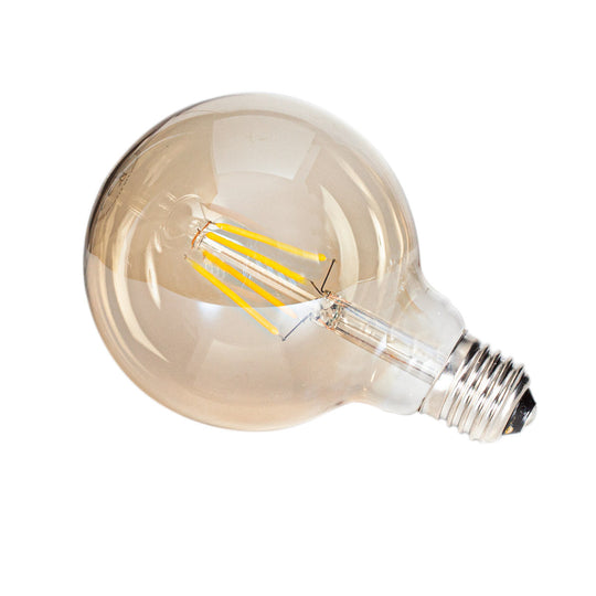 Amber LED dimbar E27 4W 95mm-LED-pære E27 sokkel-By Rydens-Amber-Brs-1652600-5503-Lightup.no