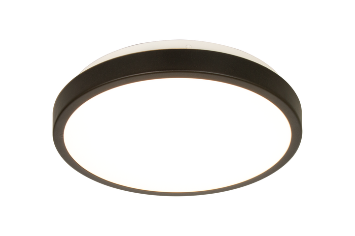 Anillo 30 cm taklampe 12W dimbar 3000 Kelvin-Taklamper-Aneta Lighting-Svart-66920-15-Lightup.no