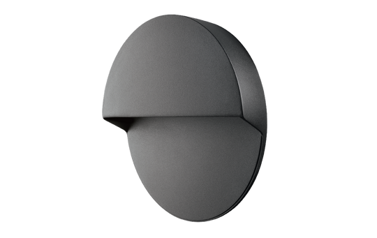 Arlon round vegglampe utendørs 10W 2700 Kelvin IK10 IP65 - Dimbar-Utebelysning vegg opp og ned-Sg Armaturen As-Svart-3133988-Lightup.no