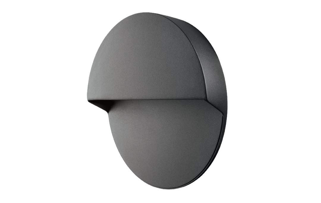 Arlon round vegglampe utendørs 10W 3000 Kelvin IK10 IP65 - Dimbar-Utebelysning vegg opp og ned-Sg Armaturen As-Svart-3133989-Lightup.no