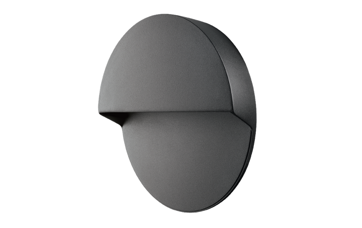 Arlon round vegglampe utendørs 10W 3000 Kelvin IK10 IP65 - Dimbar-Utebelysning vegg opp og ned-Sg Armaturen As-Svart-3133989-Lightup.no