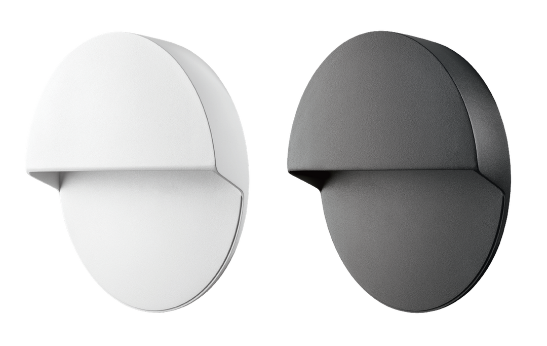 Arlon round vegglampe utendørs 10W 3000 Kelvin IK10 IP65 - Dimbar-Utebelysning vegg opp og ned-Sg Armaturen As-Svart-3133989-Lightup.no