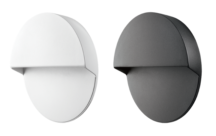 Arlon round vegglampe utendørs 10W 3000 Kelvin IK10 IP65 - Dimbar-Utebelysning vegg opp og ned-Sg Armaturen As-Svart-3133989-Lightup.no