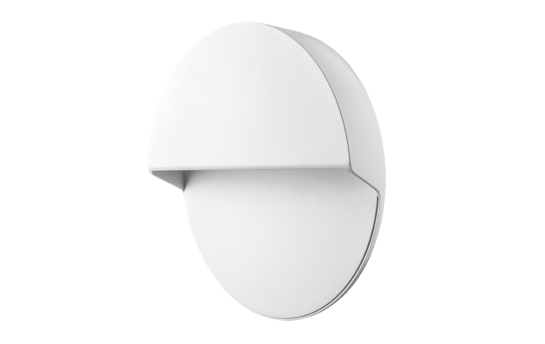 Arlon round vegglampe utendørs 10W 3000 Kelvin IK10 IP65 - Dimbar-Utebelysning vegg opp og ned-Sg Armaturen As-Hvit-3133991-Lightup.no