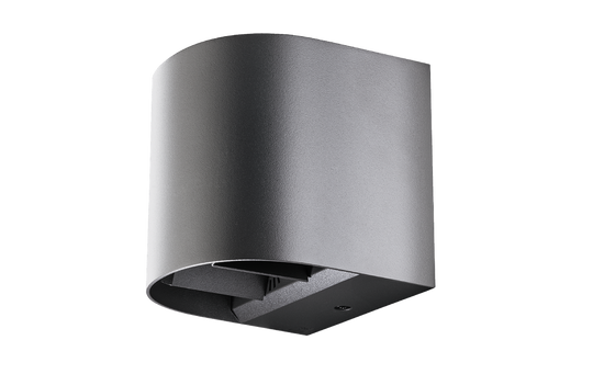Artes round vegglampe opp/ned utendørs IP65 8W 2700K Dimbar-Utebelysning vegg opp og ned-Sg Armaturen As-Grafitt-3185151-Lightup.no