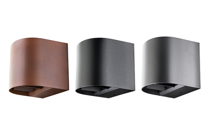 Artes round vegglampe opp/ned utendørs IP65 8W 3000K Dimbar-Utebelysning vegg opp og ned-Sg Armaturen As-Svart-3185152-Lightup.no