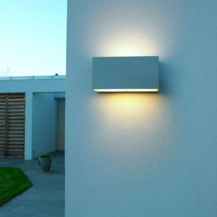 Asker 1510 8W LED-Utebelysning vegg opp og ned-Norlys-Aluminium-3185574-Lightup.no