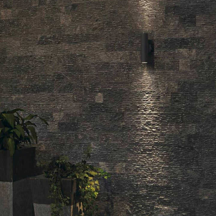Astina vegglampe utendørs opp/ned IP44-Utebelysning vegg opp og ned-Slv-Antrasitt-slv-228775-Lightup.no