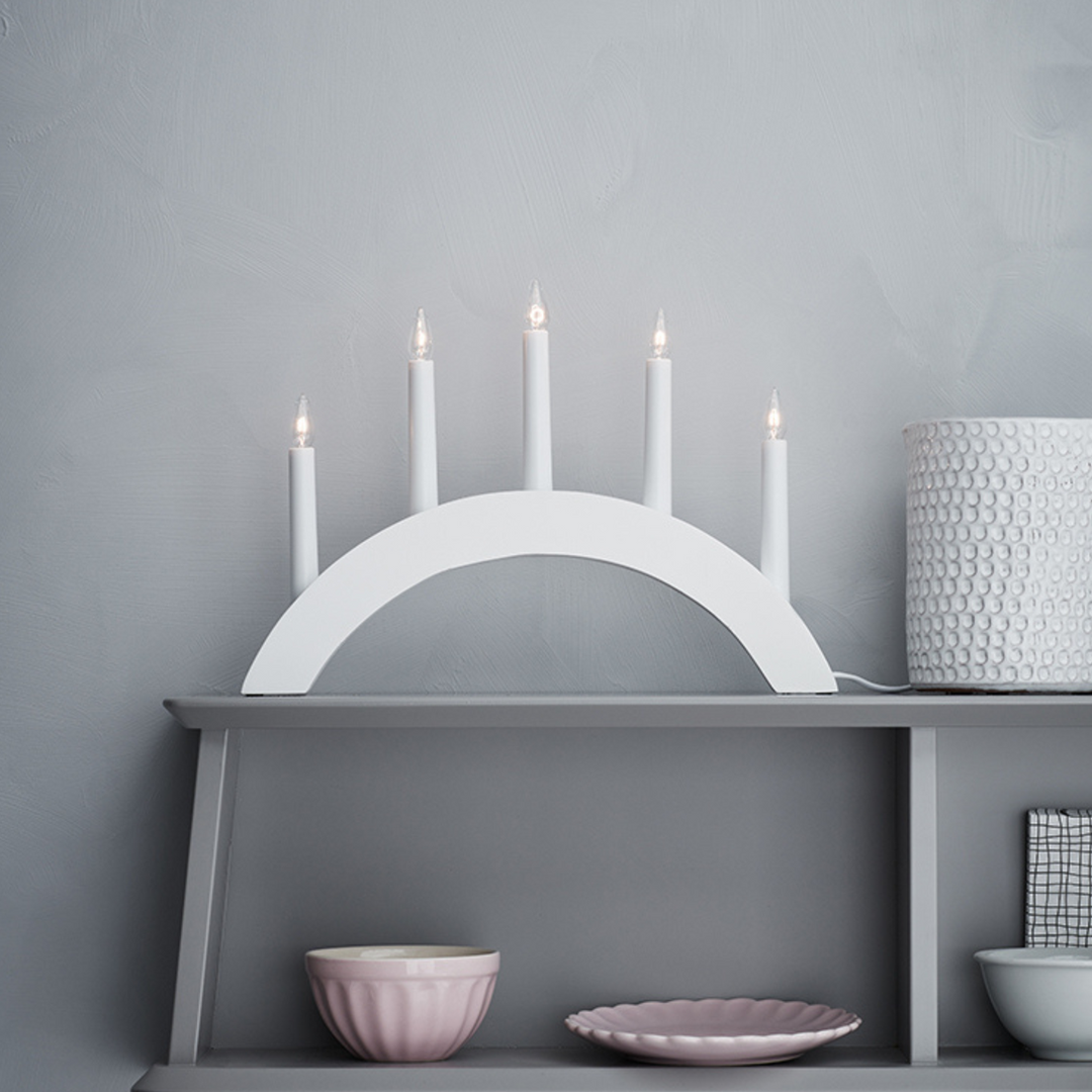 Atle adventsstake 5-Julebelysning adventsstake-Marksløjd-Hvit-Mrk-704469-Lightup.no