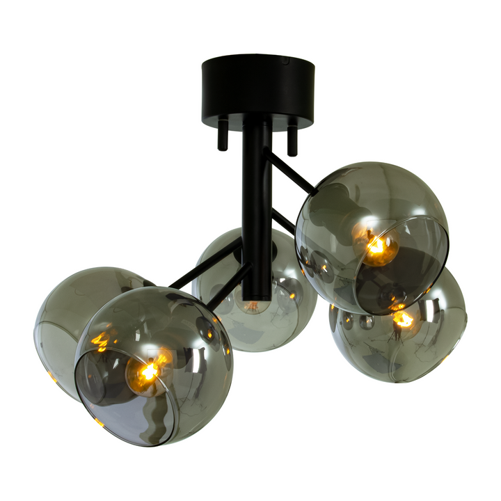 Atom taklampe - Svart/Røykfarget-Taklamper-Aneta Lighting-Svart / Røyk-16206-15-Lightup.no