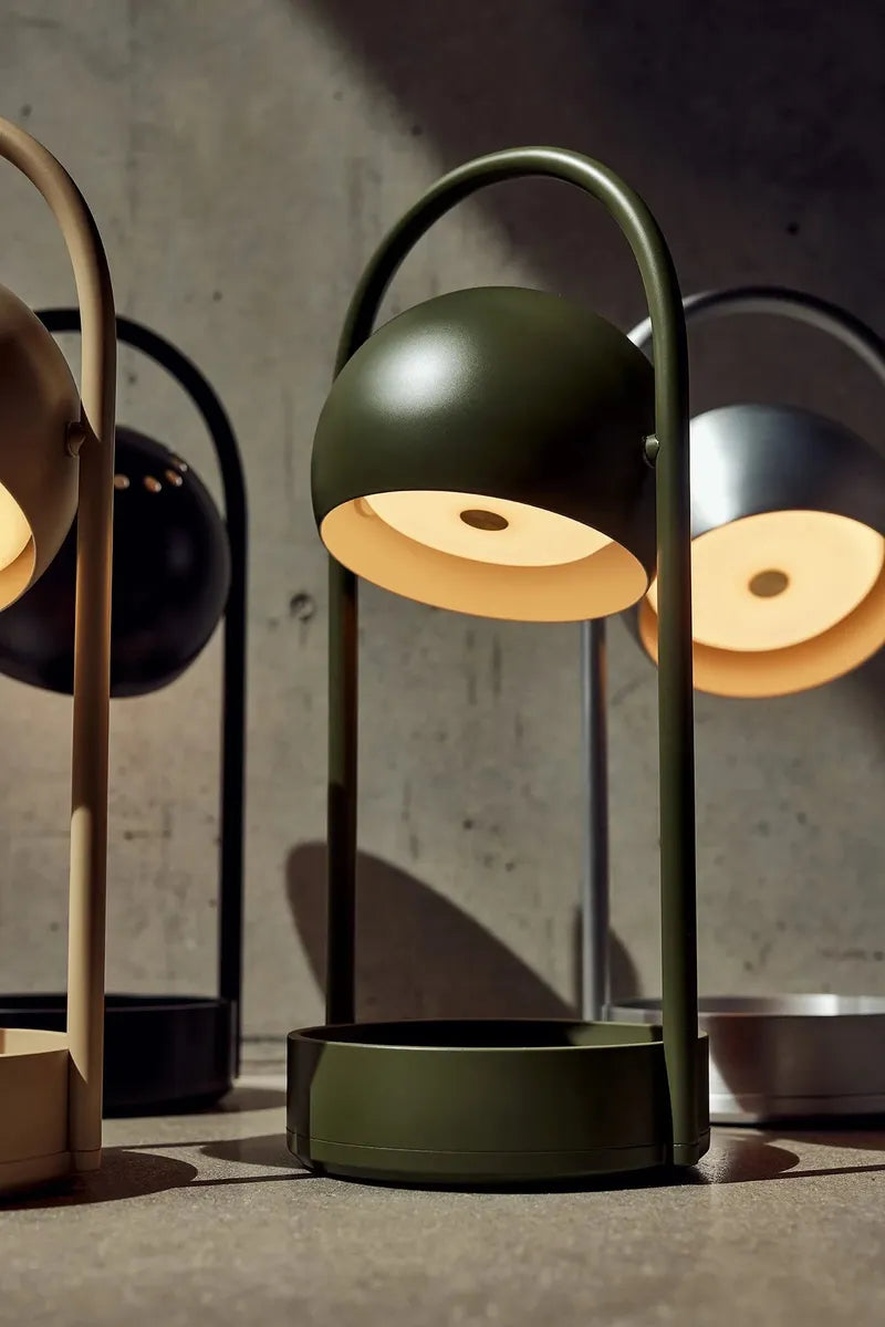 Ball portabel oppladbar bordlampe 2700 Kelvin-Bordlamper-Frandsen-Svart-147183-Lightup.no