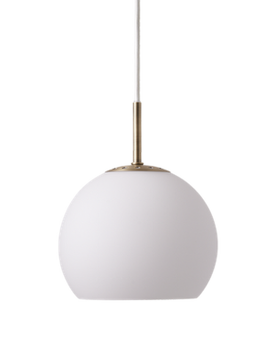 Ball takpendel Glass Ø18 cm-Takpendler-Frandsen-Hvit-137728-Lightup.no