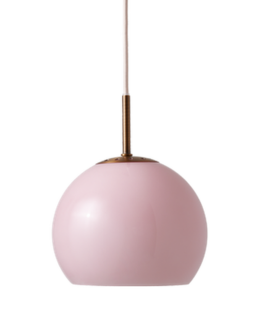 Ball takpendel Glass Ø18 cm-Takpendler-Frandsen-Rosa-137729-Lightup.no