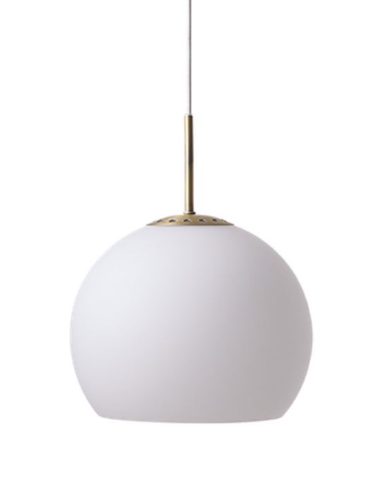 Ball takpendel Glass Ø25 cm-Takpendler-Frandsen-Hvit-137733-Lightup.no