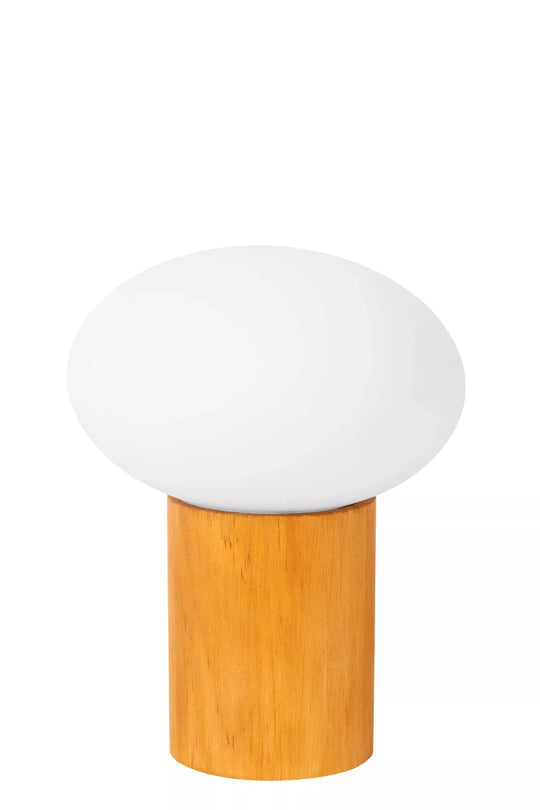 Birtle bordlampe 23 cm-Bordlamper-Lucide-Tre / Hvit-LC05550/10/61-Lightup.no