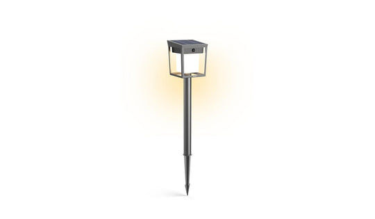 Blaise hagebelysning utendørs IP44 1,5W 3000 Kelvin m/sensor - Solcelle-Utebelysning Hagebelysning-Philips-Antrasitt-929004631801-Lightup.no