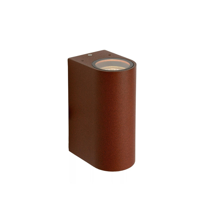 Boggy vegglampe opp/ned utendørs IP44 GU10-Utebelysning vegg opp og ned-Lucide-Brun-LC27863/02/97-Lightup.no