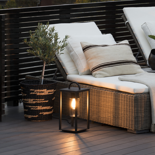 Bologna lanterne 45,5 - Svart-Utebelysning Hagebelysning-Konstsmide-Svart-7532-750-Lightup.no