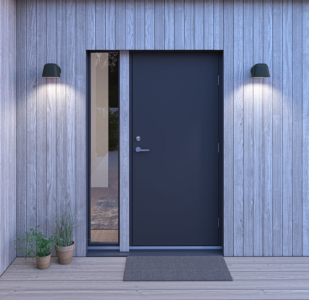 Boo vegglampe utendørs IP44 E27-Utebelysning vegg opp og ned-Belid-Grafitt-7205054-Lightup.no