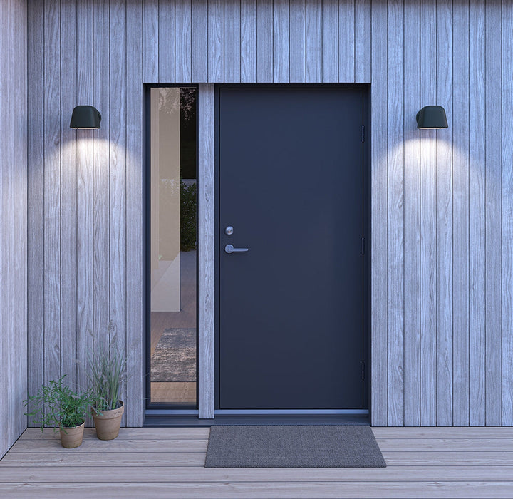 Boo vegglampe utendørs IP44 E27-Utebelysning vegg opp og ned-Belid-Grafitt-7205054-Lightup.no