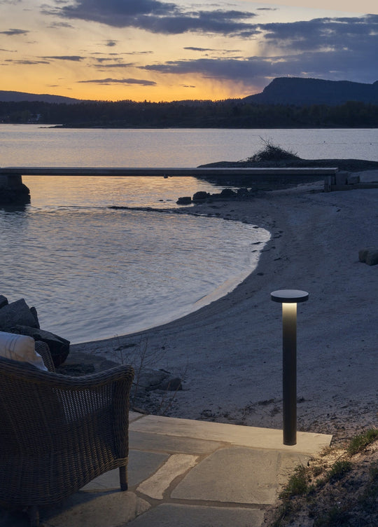 Borg 6180 Pullert 85 cm 16W 3000 Kelvin IP65-Utebelysning pullert-Norlys-Aluminium-3104117-Lightup.no