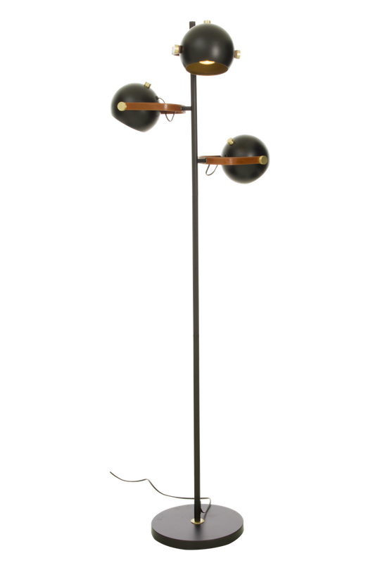 Bow gulvlampe m/3 lampehoder-Gulvlamper-Aneta Lighting-Svart-69803-15-Lightup.no