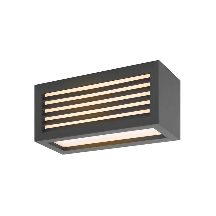 Box vegglampe utendørs 19W 3000 Kelvin IP54-Utebelysning vegg opp og ned-Slv-Antrasitt-slv-1002035-Lightup.no