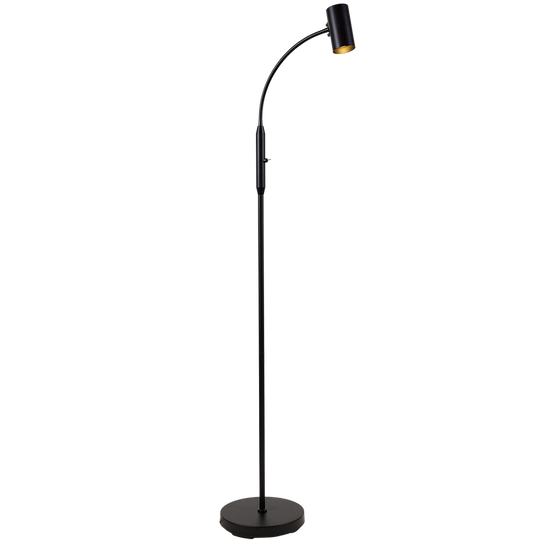 Brasil gulvlampe 130 cm-Gulvlamper-Ms - belysning-Svart/Krom-9400000213-Lightup.no
