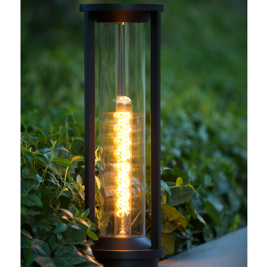 Cadix Pullert 50cm - Svart-Utebelysning pullert-Lucide-Svart-LC15804/50/30-Lightup.no