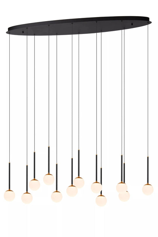 Calina takpendel 12 x 7,7W 2560 Kelvin - Dimbar-Takpendler-Lucide-Svart / Hvit-LC24404/70/30-Lightup.no