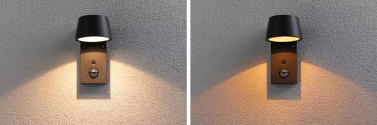 Capea vegglampe utendørs IP44 6W 2200/3000 Kelvin - Sensor-Utebelysning vegg opp og ned-Paulmann-Antrasitt-Pl-94714-Lightup.no