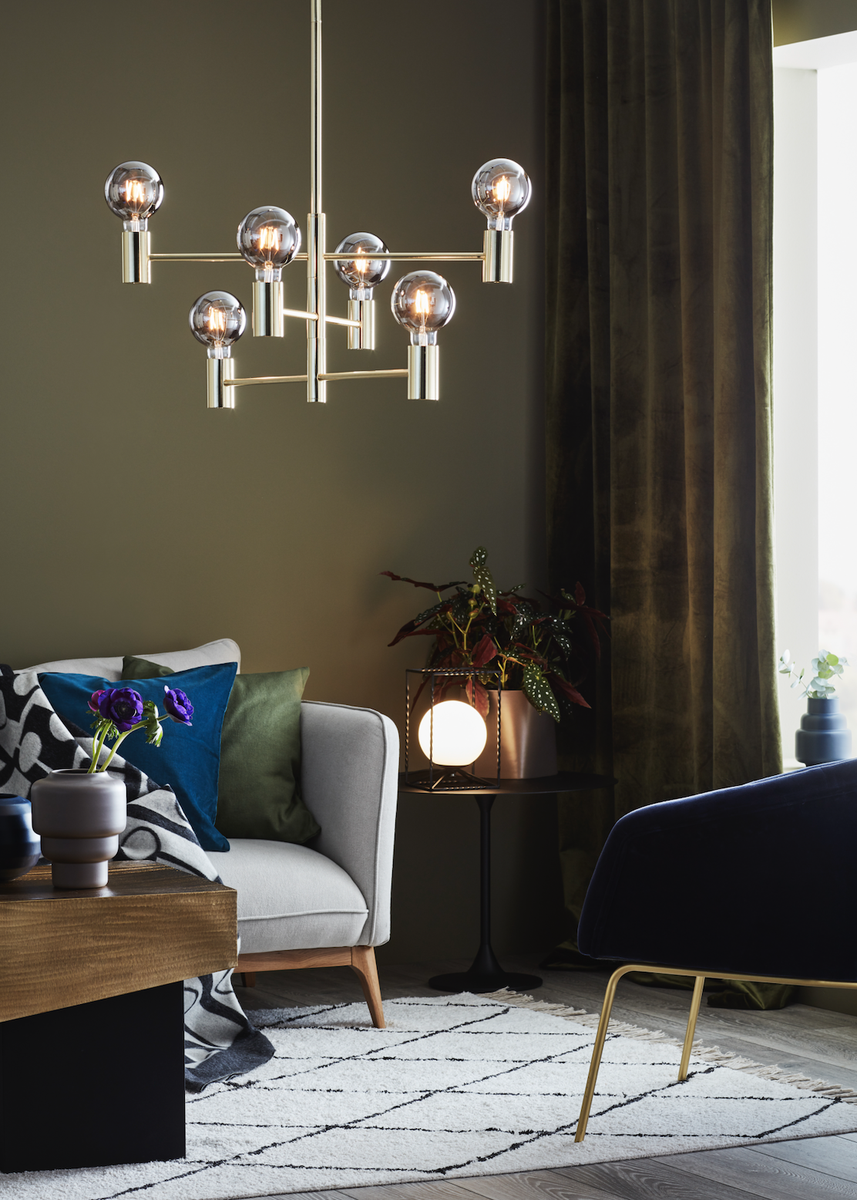 Capital pendel - Messing - Messing-Takpendler-Marksløjd-Messing-Mrk-106418-Lightup.no