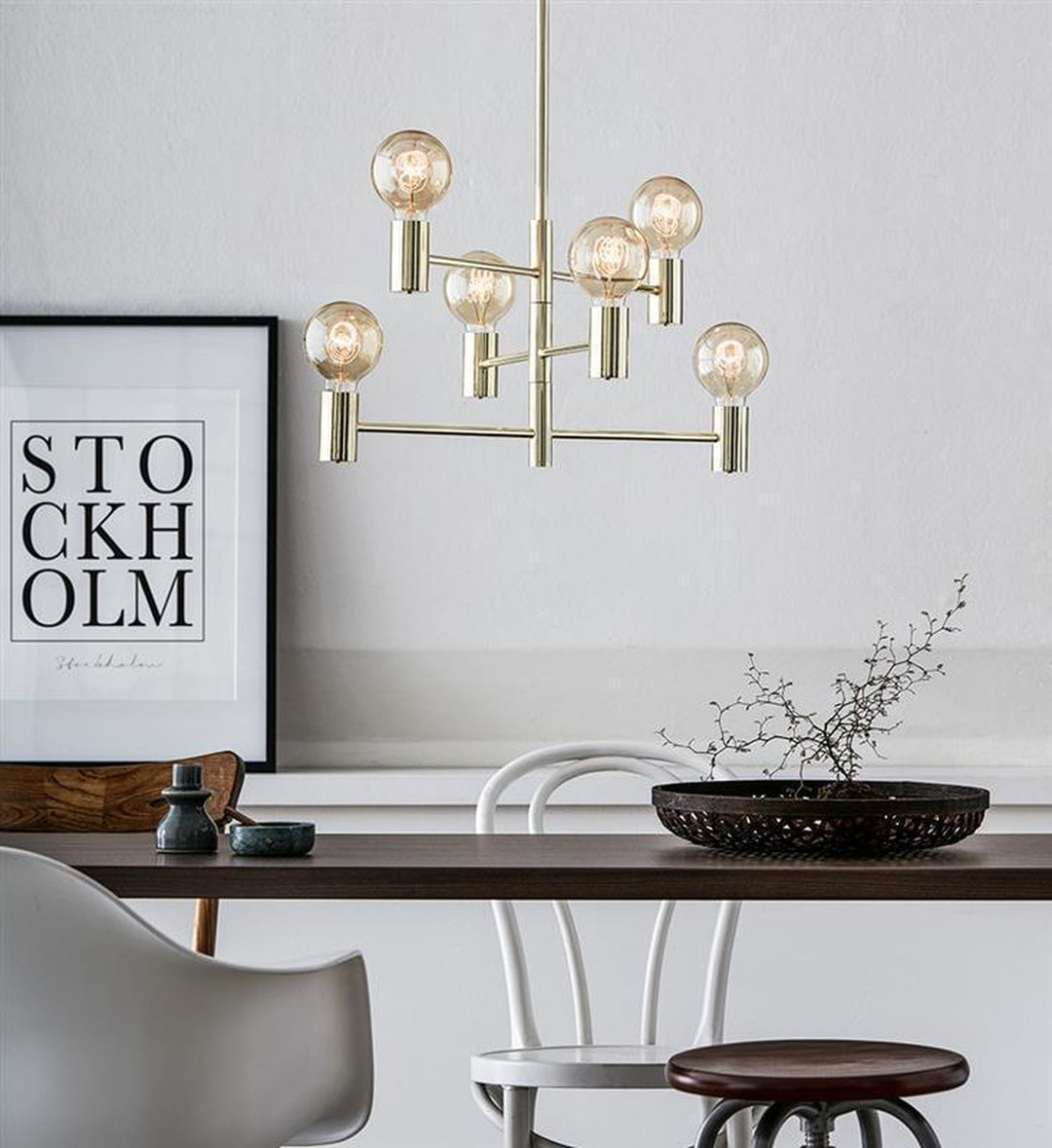 Capital pendel - Messing - Messing-Takpendler-Marksløjd-Messing-Mrk-106418-Lightup.no