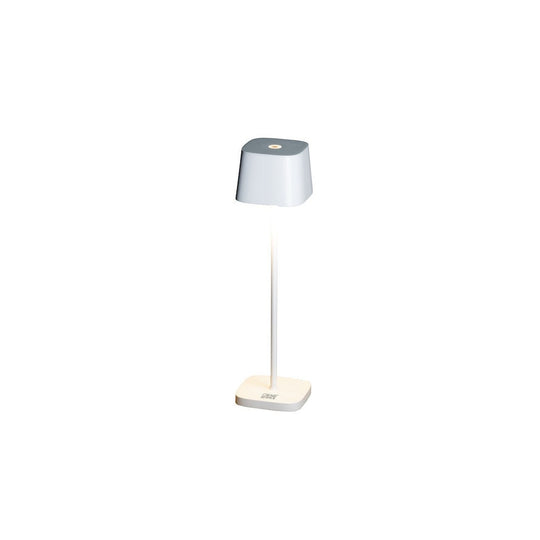 Capri mini bordlampe oppladbar utendørs IP54-Utebelysning Hagebelysning-Konstsmide-Hvit-7829-250-Lightup.no