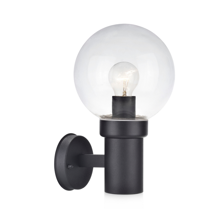 Caris vegglampe - Svart - Svart-Utebelysning vegg veggskjold-Marksløjd-Svart-Mrk-106922-Lightup.no