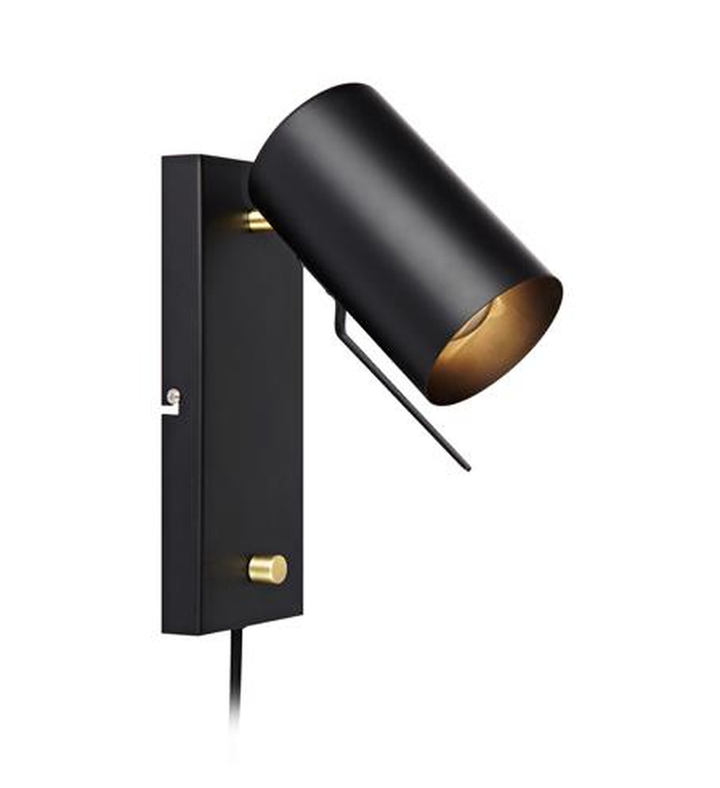 Carrie vegglampe Svart - Svart-Vegglamper-Marksløjd-Svart-Mrk-106587-Lightup.no