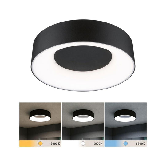 Casca taklampe 30 cm 16W IP44 3000-6500 Kelvin 1500 lumen- 3-step moodmaker-Taklamper-Paulmann-Svart-Pl-71096-Lightup.no