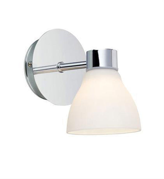 Cassis vegglampe IP44 - Krom/opalhvit - Krom / Opal-Baderomsbelysning vegglamper-Marksløjd-Krom / Opal-Mrk-106367-Lightup.no