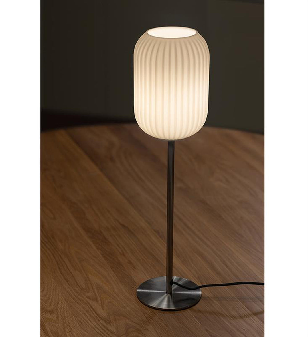 Cava bordlampe 55 cm - Stål/Opal hvit - B-vare-Bordlamper-Marksløjd-108561-b-vare-Lightup.no