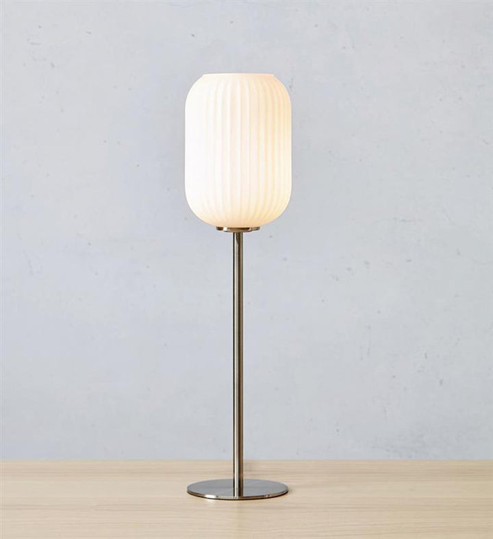 Cava bordlampe 55 cm - Stål/Opal hvit - B-vare-Bordlamper-Marksløjd-108561-b-vare-Lightup.no