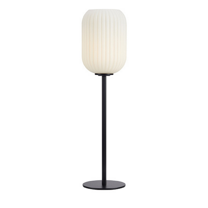 Cava bordlampe - Opalhvit/Svart - Svart / Opal-Bordlamper-Marksløjd-Svart / Opal-Mrk-108252-Lightup.no