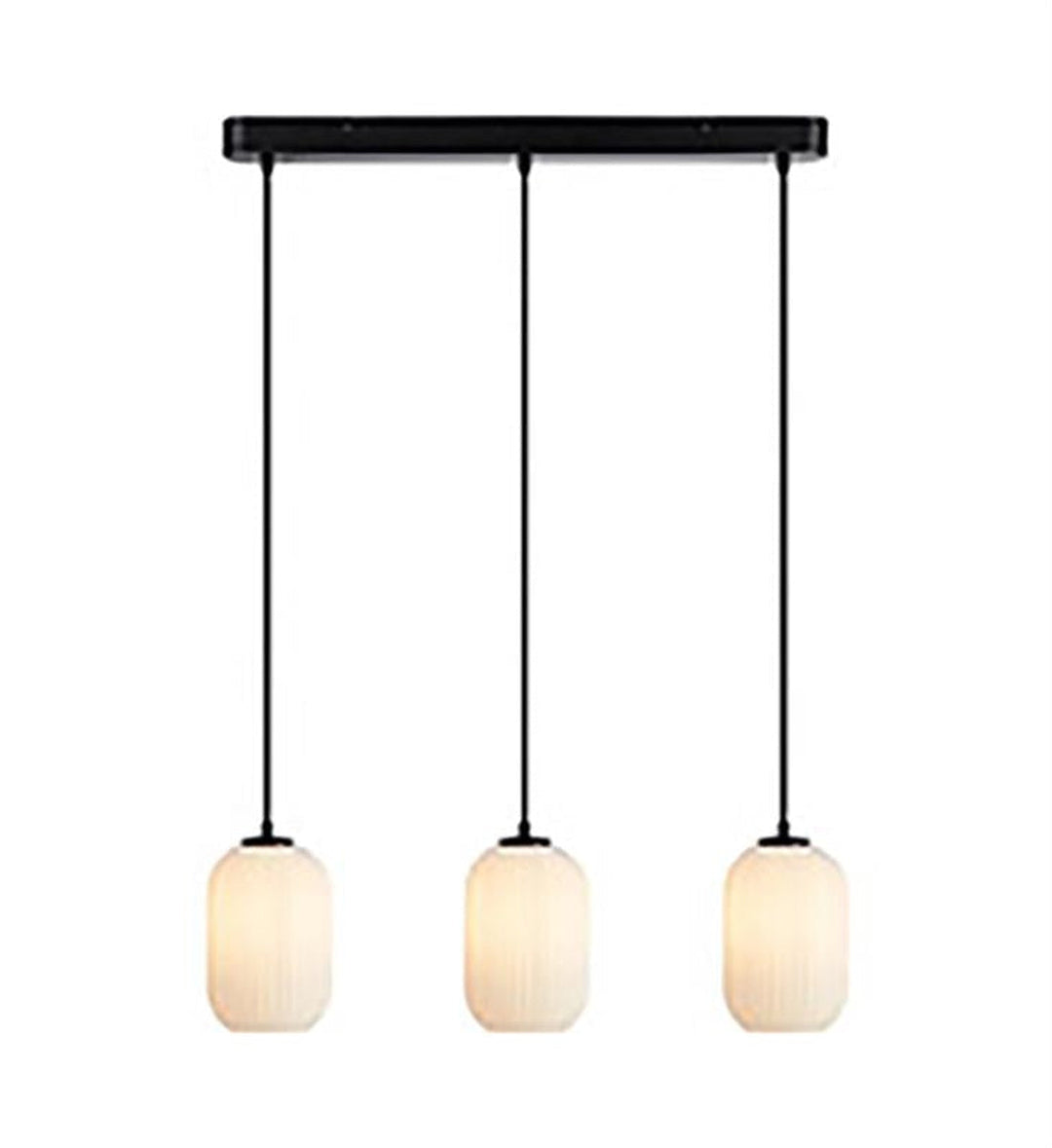 Cava takpendel 3-lys - Svart/Opal hvit - Svart / Opal-Takpendler-Marksløjd-Svart / Opal-Mrk-108563-Lightup.no