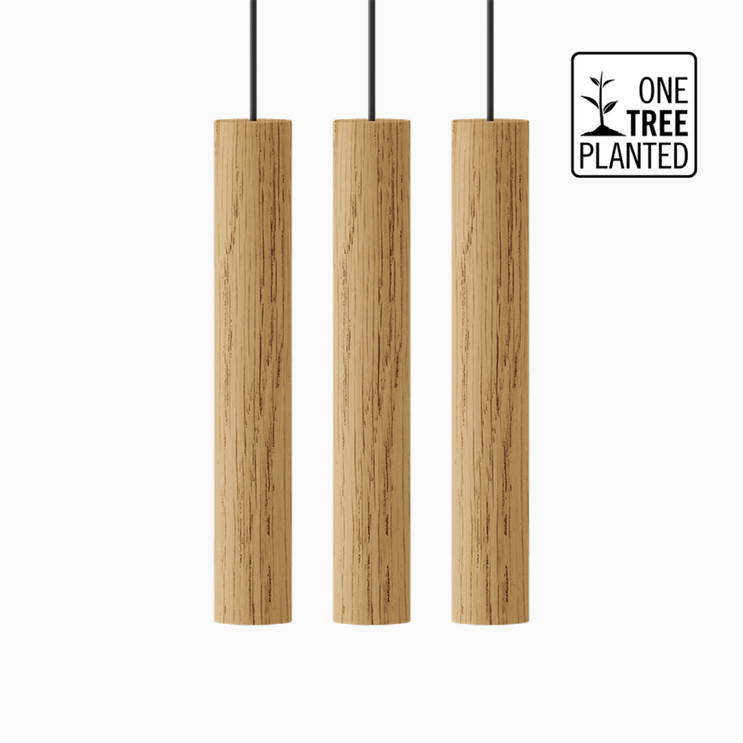 Chimes Cluster 3-Takpendler-Umage-Eik natur-2230-Lightup.no