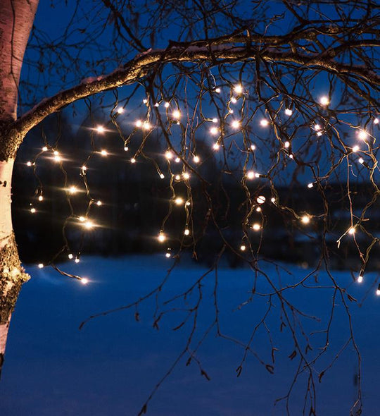 Chrissline istappslynge 100 lys 2 meter extra - Varmhvit - Hvit-Julebelysning juletrelys ute-Marksløjd-Hvit-Mrk-704808-Lightup.no