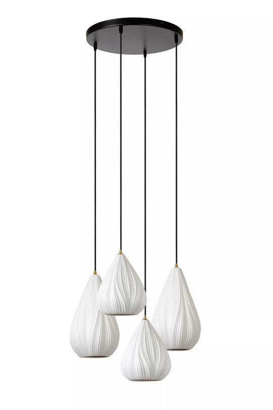 Cinzia takpendel 55,5 cm 4-lys-Takpendler-Lucide-Hvit-LC13452/04/31-Lightup.no